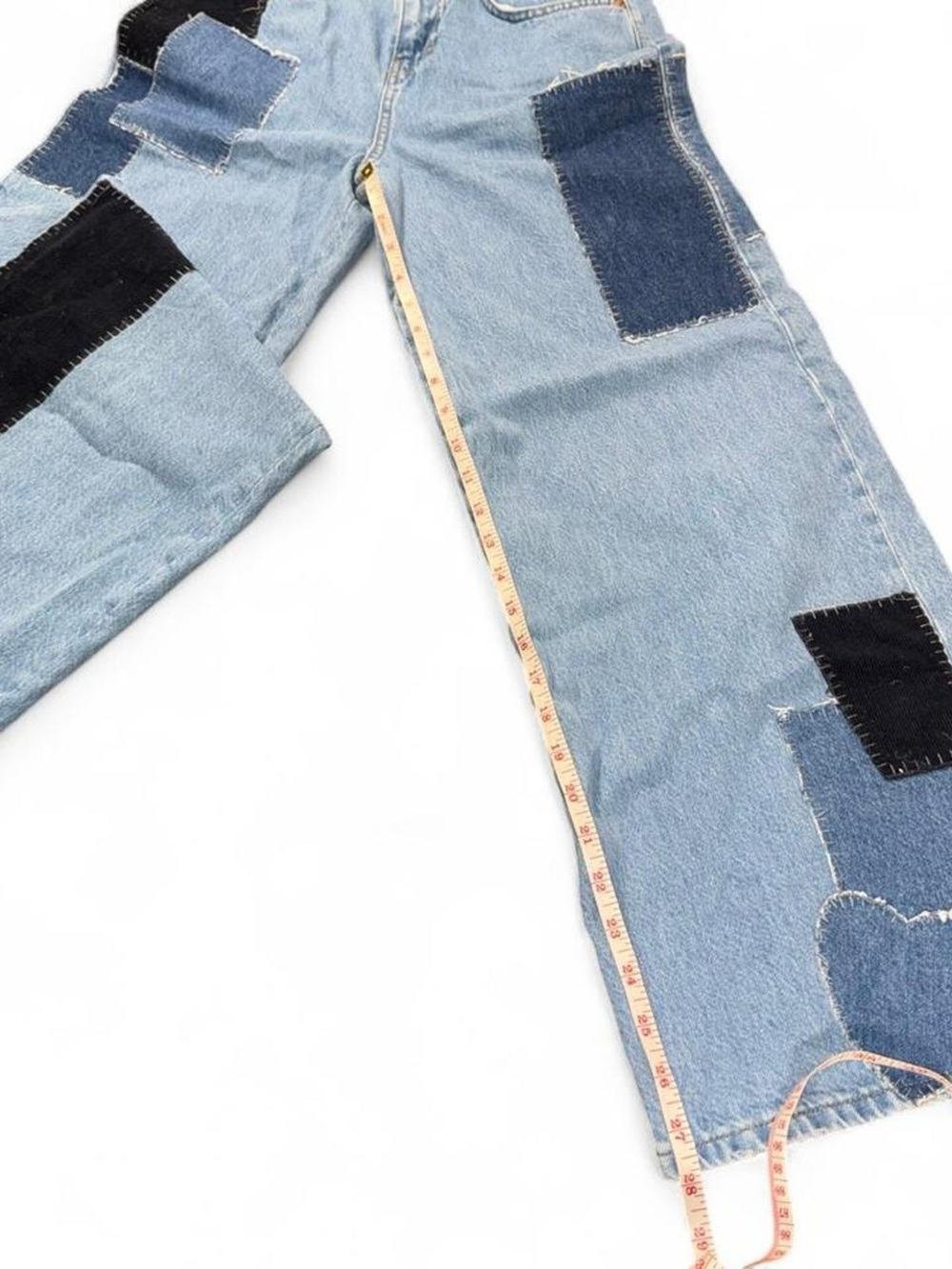 BDG puddle patchwork wide leg jeans - Picture 7 of 8